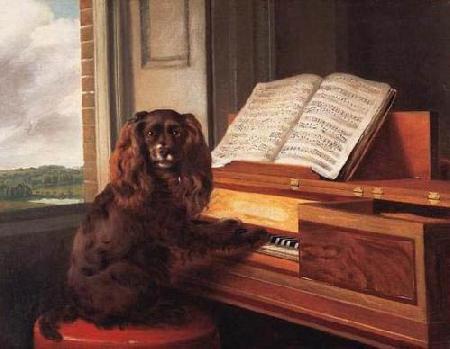 Philip Reinagle Portrait of an Extraordinary Musical Dog France oil painting art